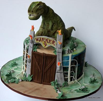 Jurassic Park - Cake by Jo Finlayson (Jo Takes the Cake)