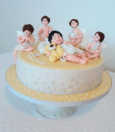 Angels lullaby for little Tasha - Cake by Anna Mathew Vadayatt