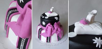 black & pink - Cake by VitlijaSweet