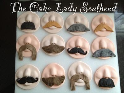 Movember toppers - Cake by Gwendoline Rose Bakes