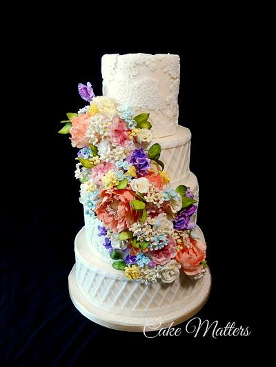 Lattice and lace - Cake by CakeMatters