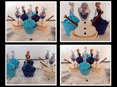 Frozen cupcakes - Cake by Fondanterie