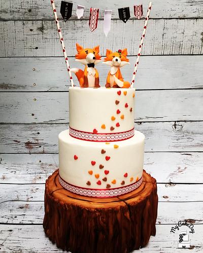 Fall in love weddingcake - Cake by My Cake Day