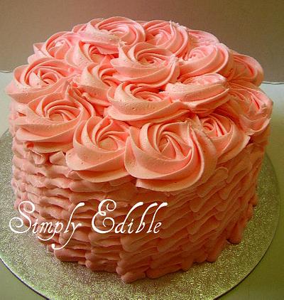 Rose Cake - Cake by Shelly-Anne