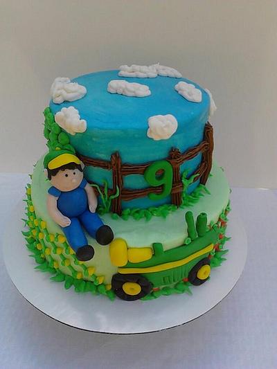 Tractor Farm Cake - Cake by K Blake Jordan