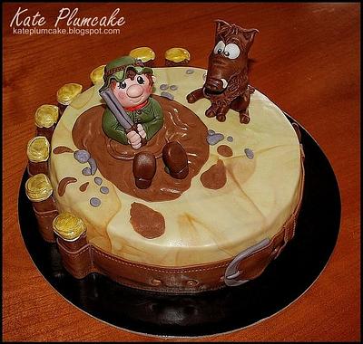 The hunter and the boar - Cake by Kate Plumcake