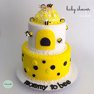 Torta Abeja Baby Shower - Cake by Dulcepastel.com