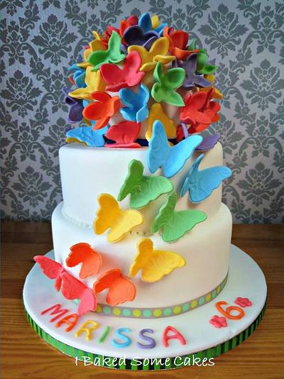 Rainbow Butterfly Frenzy - Cake by Julie, I Baked Some Cakes