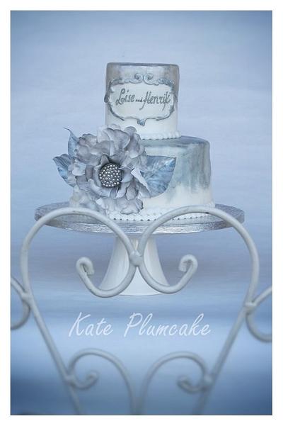 Silver wedding cake - Cake by Kate Plumcake