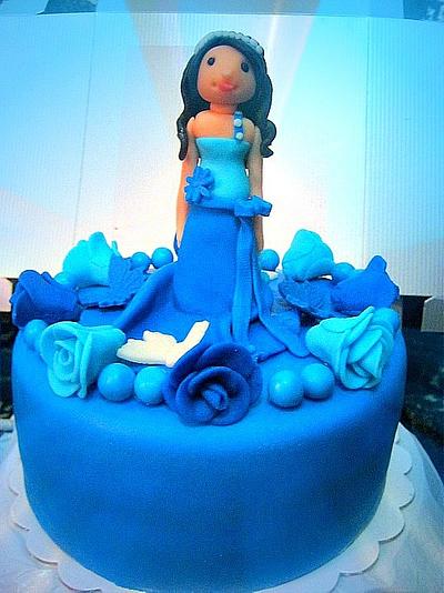 simple debut cake - Cake by susana reyes