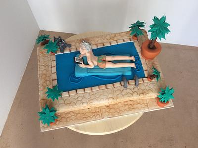 Swimming pool - Cake by Cinta Barrera