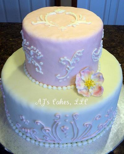 Pink and White - Cake by Amanda Reinsbach