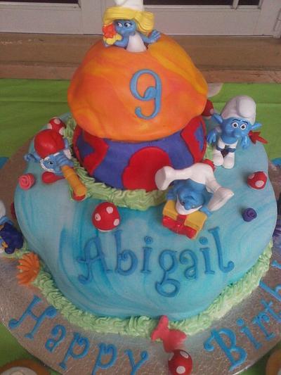 Smurfs - Cake by Sweet_Creations