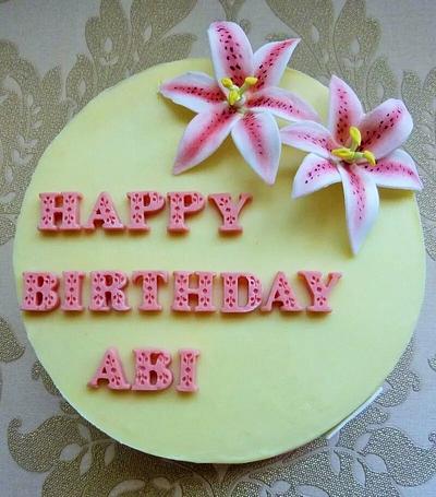 Lily Cake - Cake by Amazing Grace Cakes