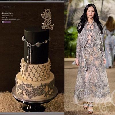 Elie Saab inspired Cake - Cake by The Sweetest Thing