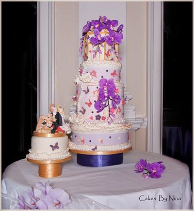 Flight of Fancy Wedding Cake - Cake by Cakes by Nina Camberley