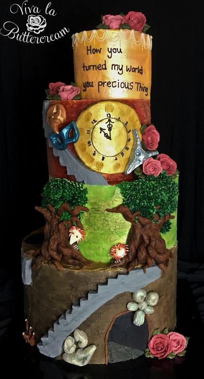 Labyrinth Mural Cake - Cake by vivalabuttercream