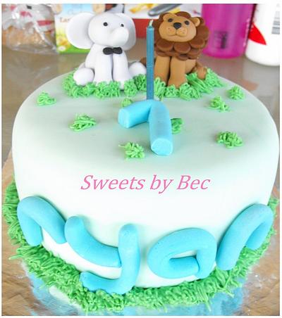 1st birthday cake - Cake by Bec