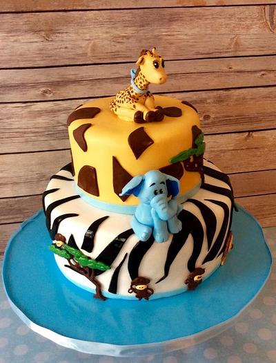 Safari Theme Baby Shower - Cake by Colormehappy