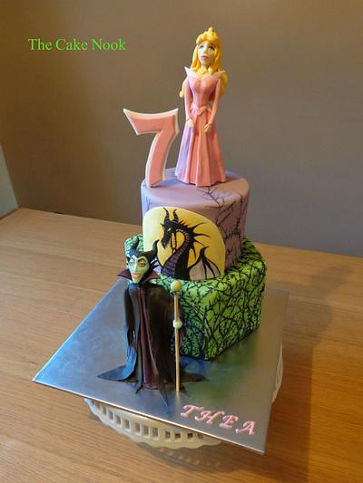 Sleeping Beauty, Maleficent Cake. - Cake by Zoe White