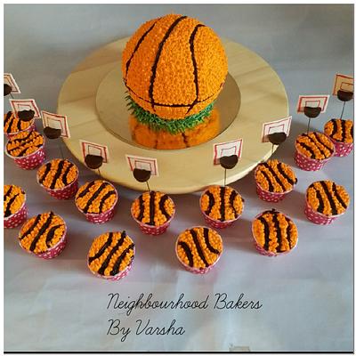 Basket ball theme cake - Cake by Varsha Bhargava