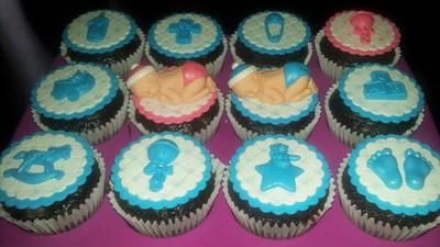 Baby Shower Cupcakes - Cake by Anna Wroe