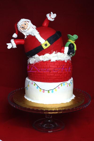 Santa on a small chimney - Cake by Magda Martins - Doce Art