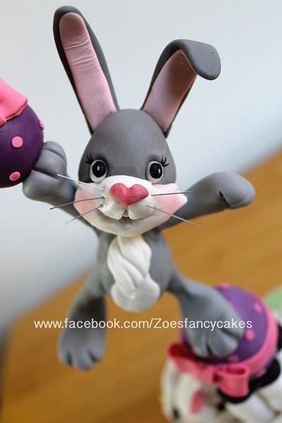 Balancing Easter bunny  - Cake by Zoe's Fancy Cakes