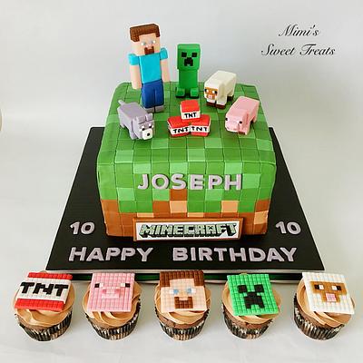 Mine craft Cupcakes - Cake by MimisSweetTreats