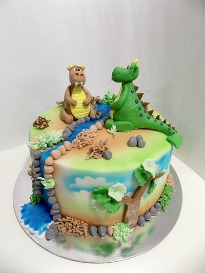 Baby dinosaur - Cake by Anfema