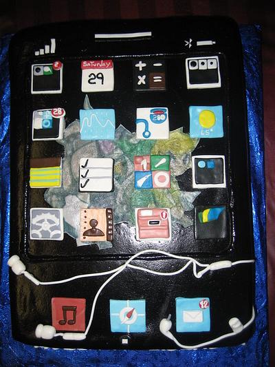 Ipod Birthday cake - Cake by Pam and Nina's Crafty Cakes