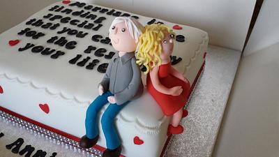 Couple Anniversary Cake - Cake by Tracey Lewis