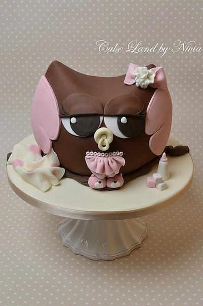 Baby owl cake - Cake by Nivia