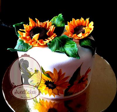 Sun Flowers Cake  - Cake by Sweetcakes
