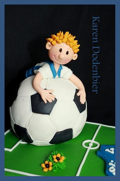 Soccer cake - Cake by Karen Dodenbier