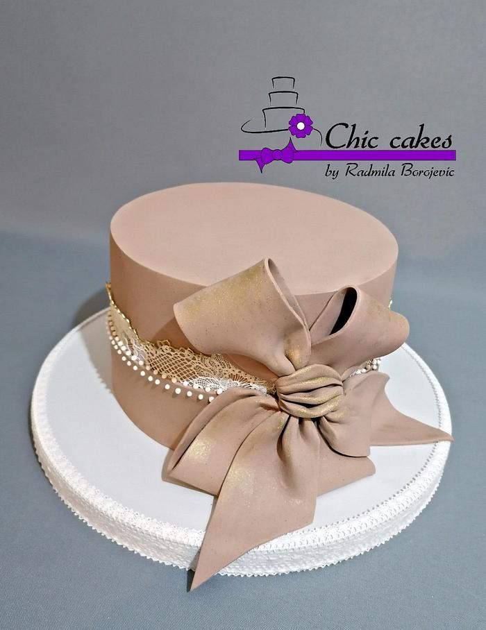 Elegant birthday cake