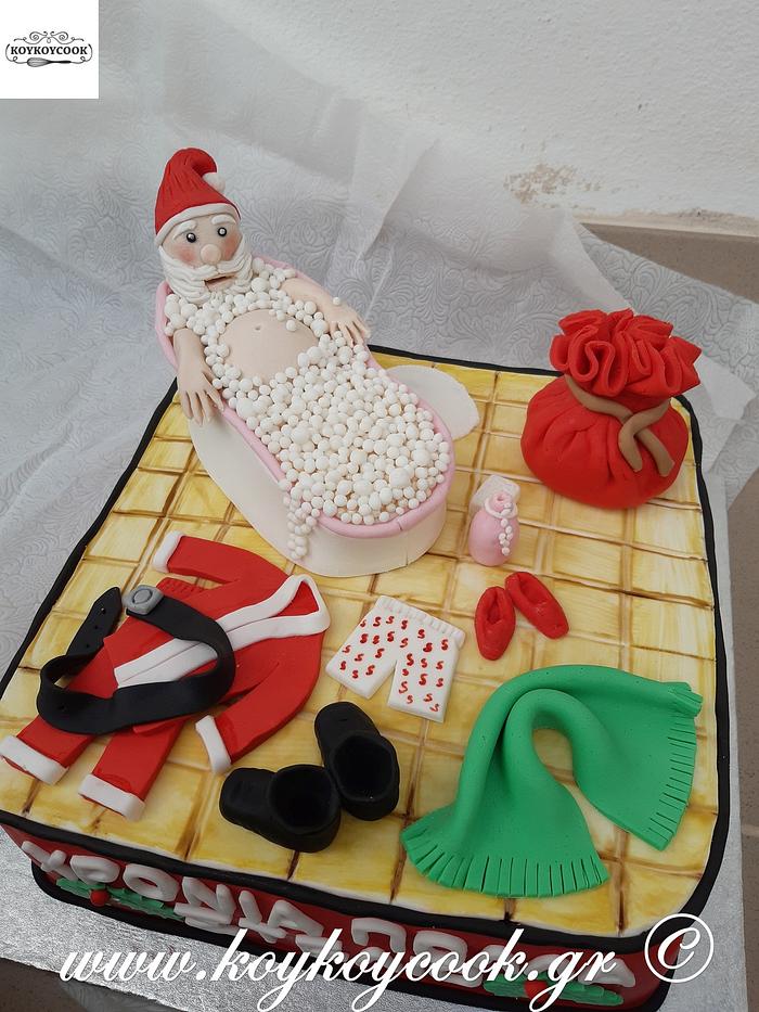 Santa's Bath Cake
