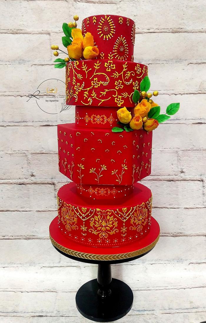 Indian bridal cake 