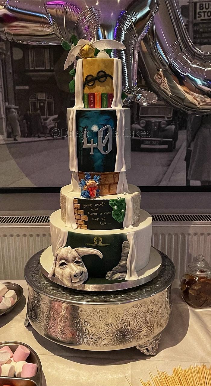 10th wedding anniversary and my belated 40th birthday cake 