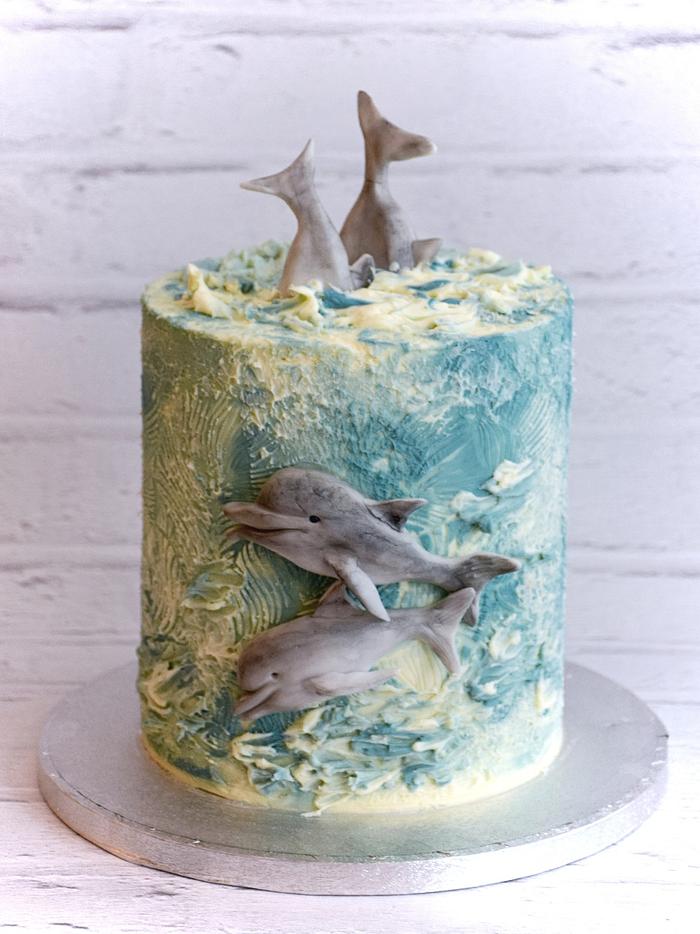 Delfins cake