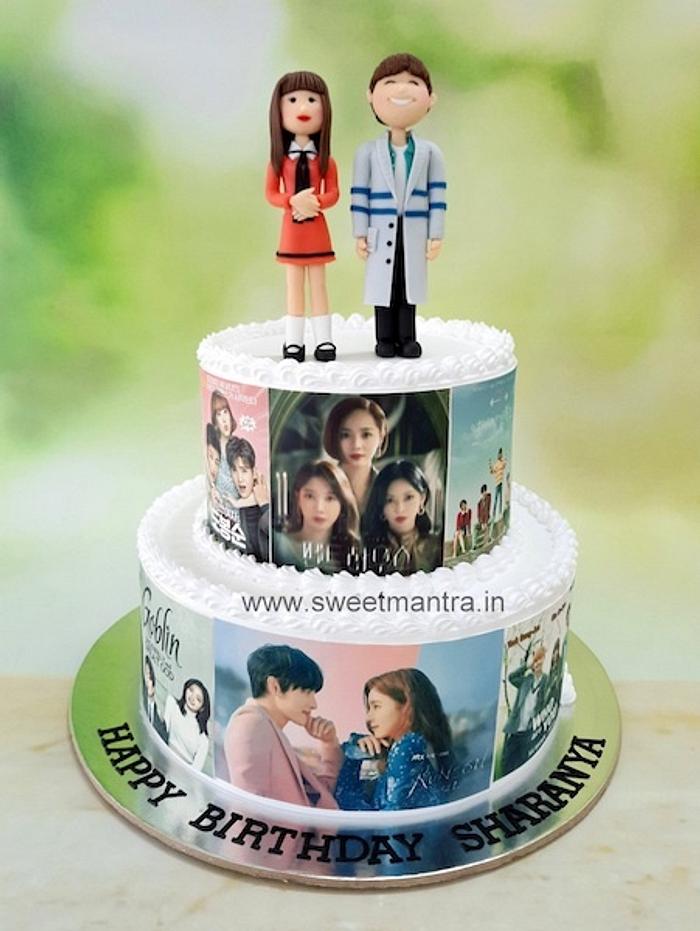 Korean drama theme cake