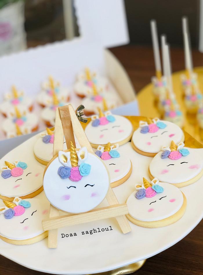 Unicorn cookies by Doaa zaghloul 