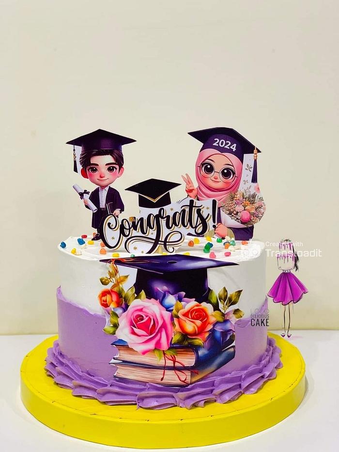 Congrats cake by lolodeliciouscake 