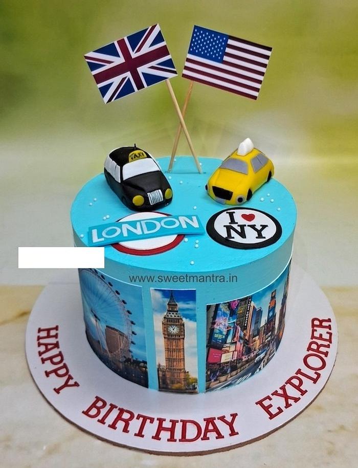 Newyork and London cake