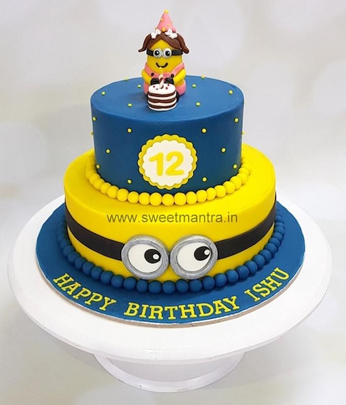 Minion cake for girl