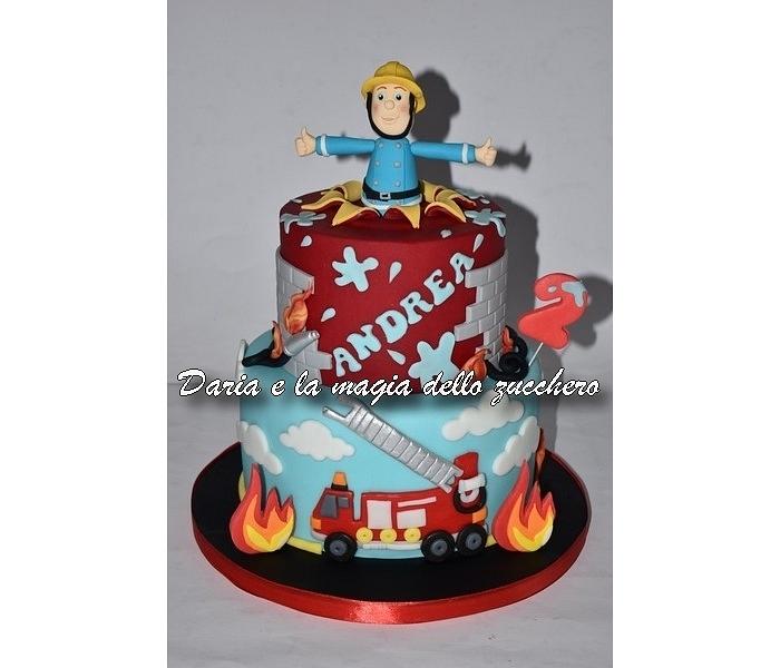 The Fireman Sam cake