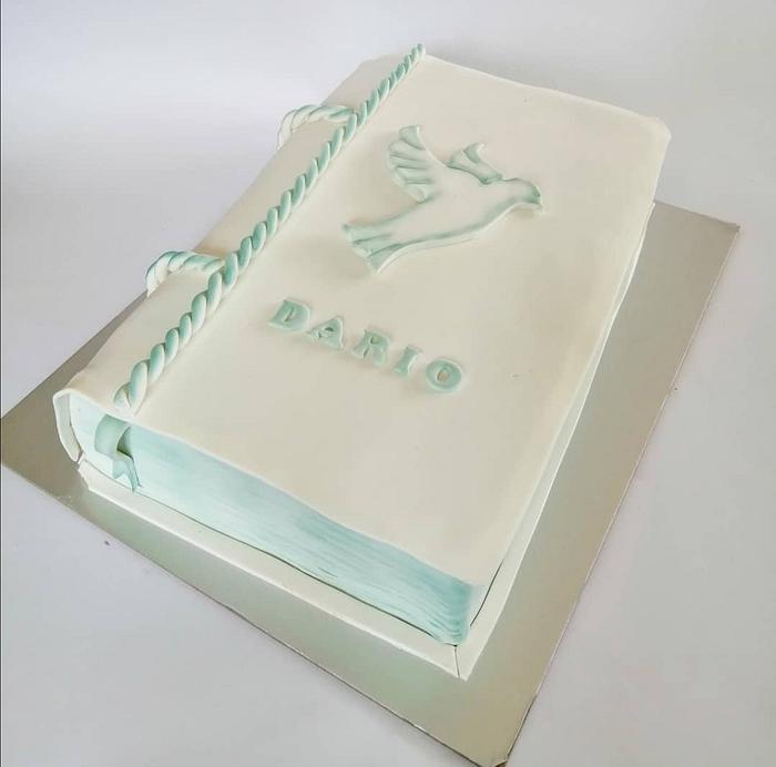 Confirmation bible cake