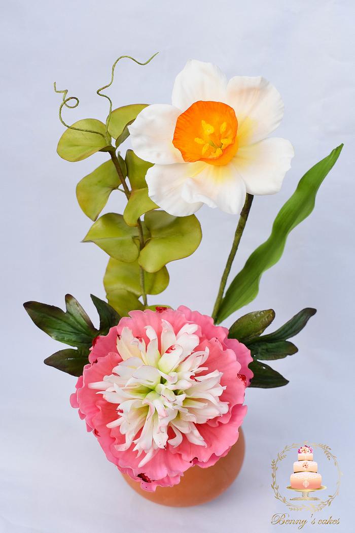 Spring flowers arrangement