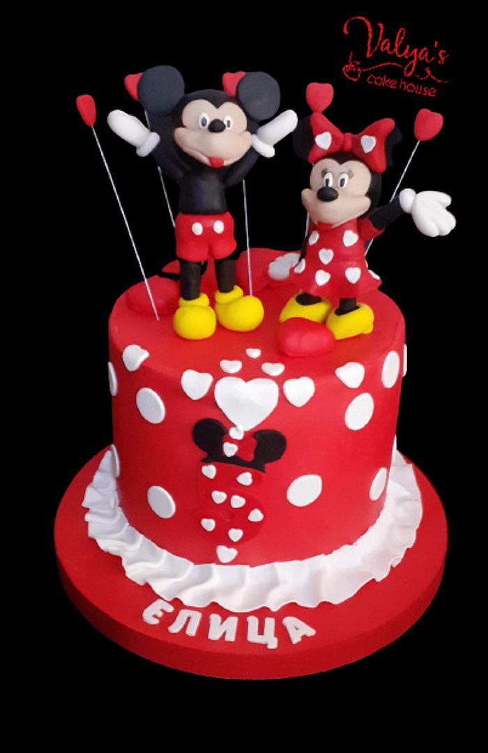Mickey and Minnie Mouse! 