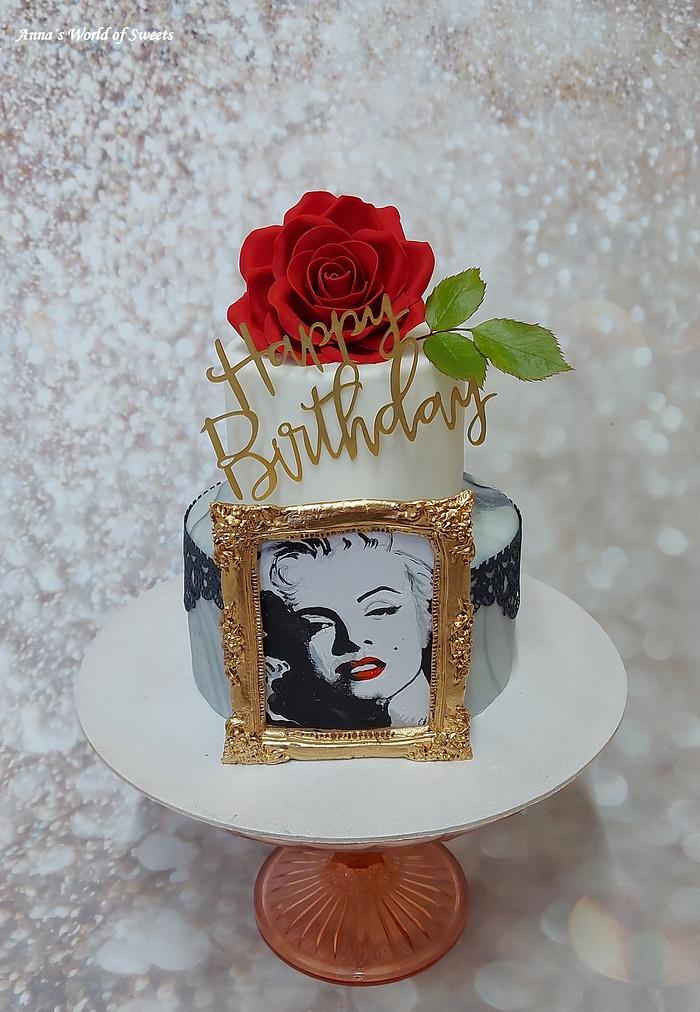 Marilyn Monroe Cake - Decorated Cake by Anna's World of - CakesDecor